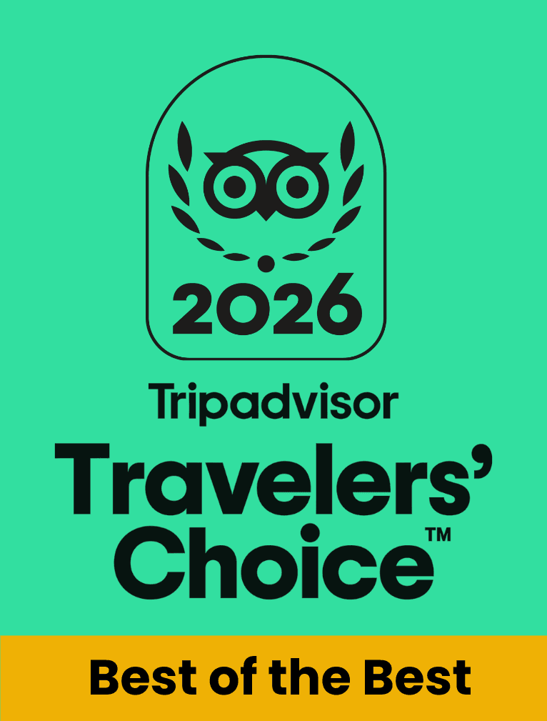 Tripadvisor Travelers' Choice 2026 emblem labeled "Best of the Best."